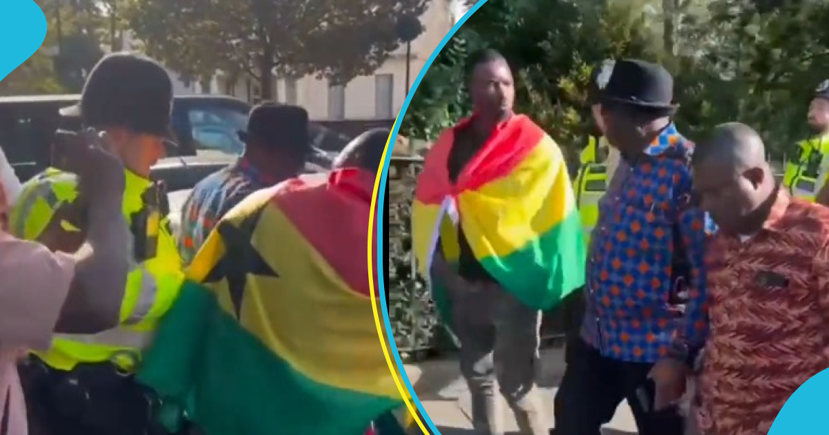 Angry Ghanaians in the UK accost high commissioner during #OccupyjulorbiHouse demo