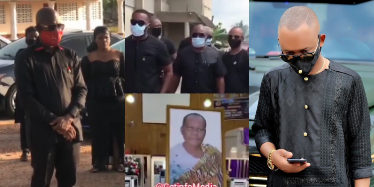Fadda Dickson, Ken Osei, other workers join Abeiku Santana to mourn his father (Video)