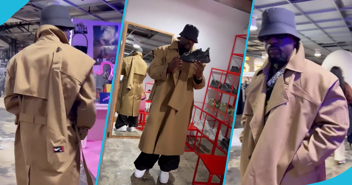Sarkodie's trench coat and bucket hat causes stir, many Ghanaians compare it to Inspector Gadget