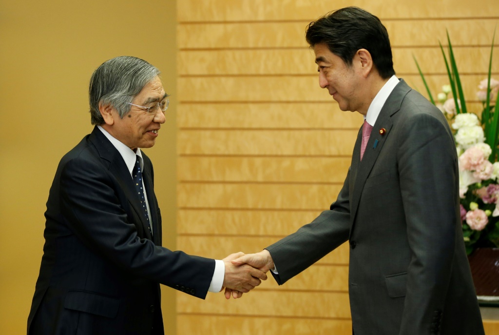 Shinzo Abe tasked Kuroda with getting his 'Abenomics' policy off the ground