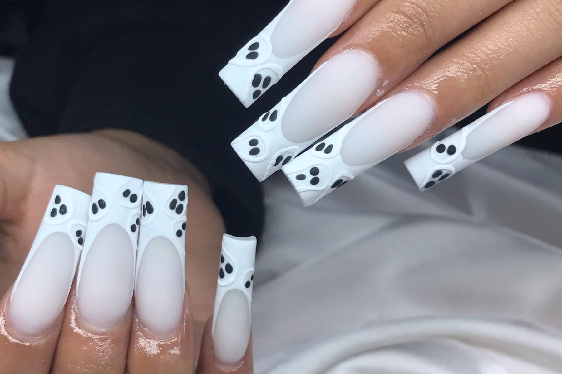 Elegant White Nail Designs Beautiful white nails - YouTube