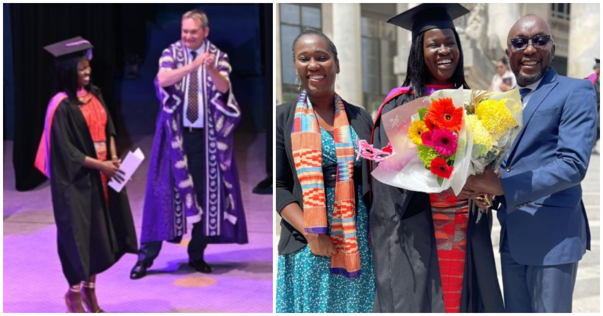 Former Ghana Communication Technology University student graduates as best student in UK university