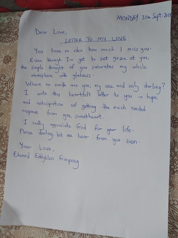 Good old days: Ghanaian man causes massive stir with powerful letter to ghost lover (photo)