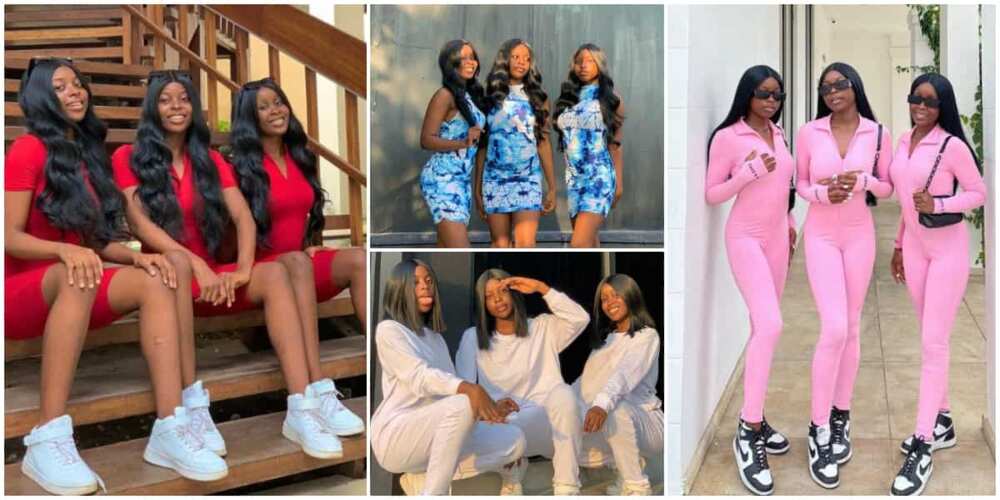 Meet Beautiful 20-Year Olds Nigerian Triplet Making Waves as Models and Why They Always Wear Same Clothes