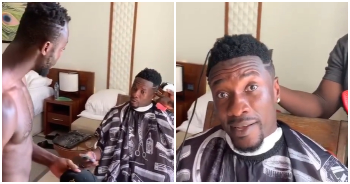 Asamoah Gyan funny video with teammate