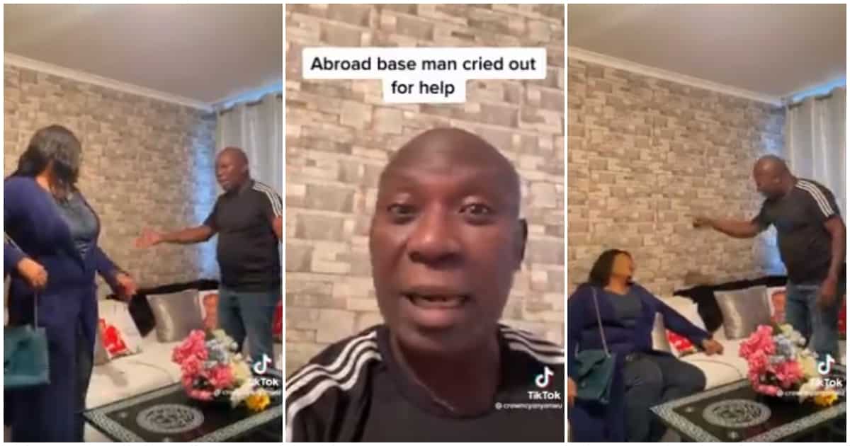 "I've never known peace": Man cries out in video, says lady he wedded & took abroad is unfaithful