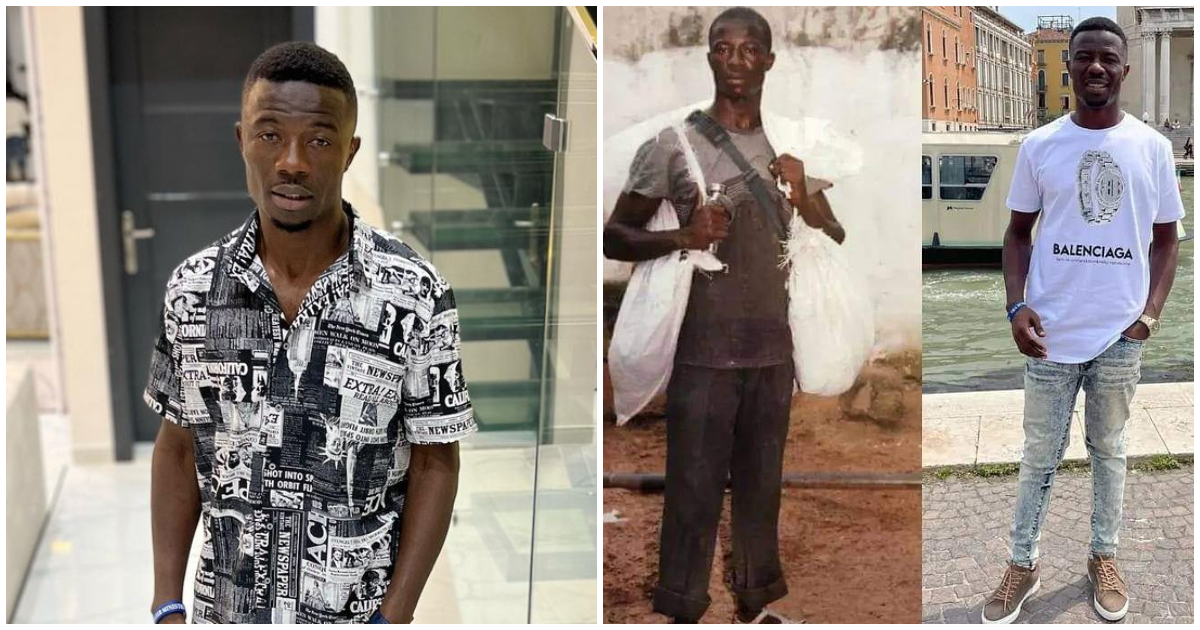 Kwaku Manu Reflects On Humble Beginning; Inspires Fans With Before And After Fame Photos