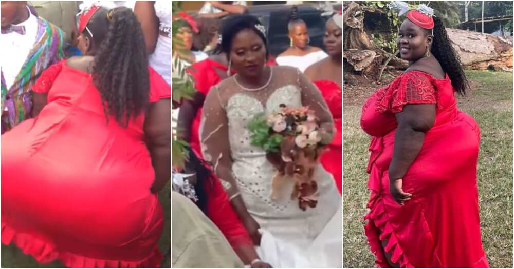PM Reigns serves as a bridesmaid at a friend's wedding