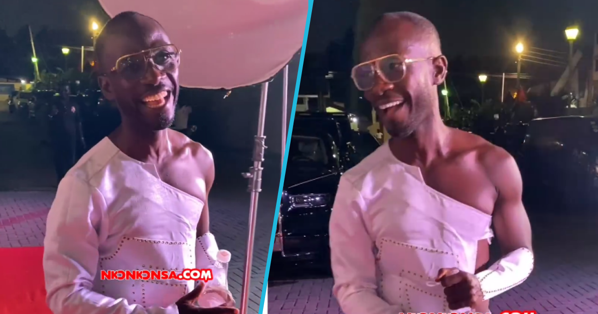 Osebo's brand launch: Okyeame Kwame's one-hand outfit causes stir, peeps reject it