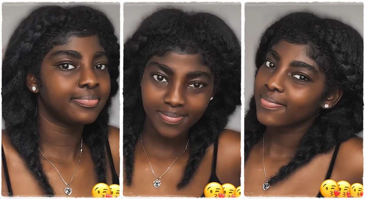 Lady's thick natural hair attracts admirers on TikTok.