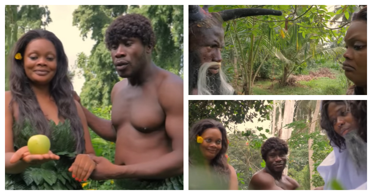 Dr Likee and Bernice Asare star in Ghana's first Adam and Eve movie