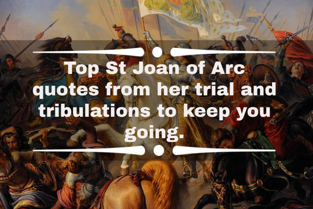 Joan of Arc quotes