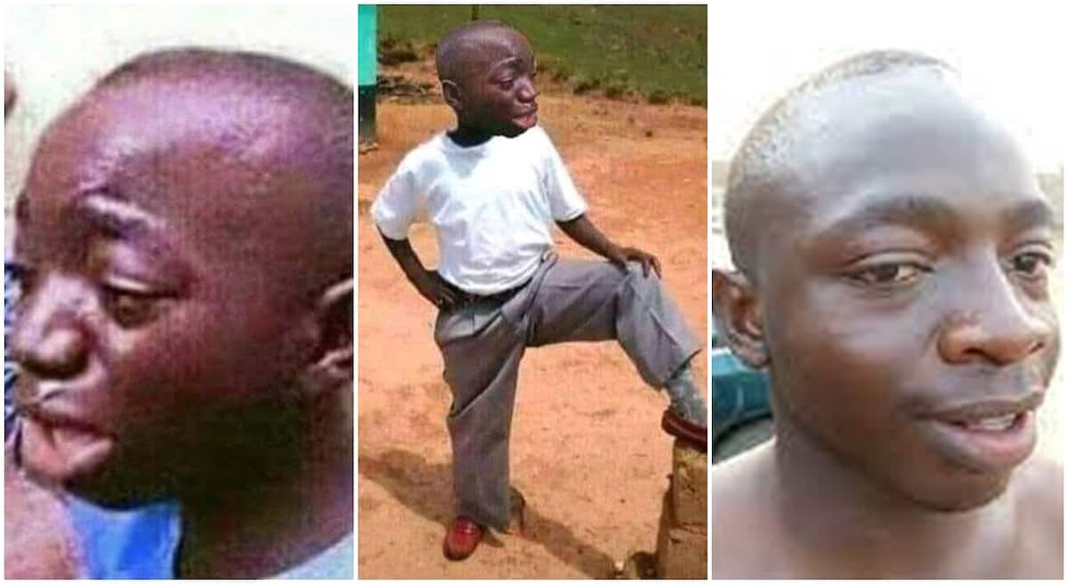 Photos of Nigerian man in crying meme.