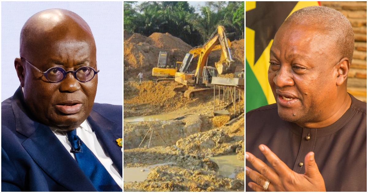 Nana Akufo-Addo has been slammed by Mahama for saying Akonta mining is not involved in illegal mining.
