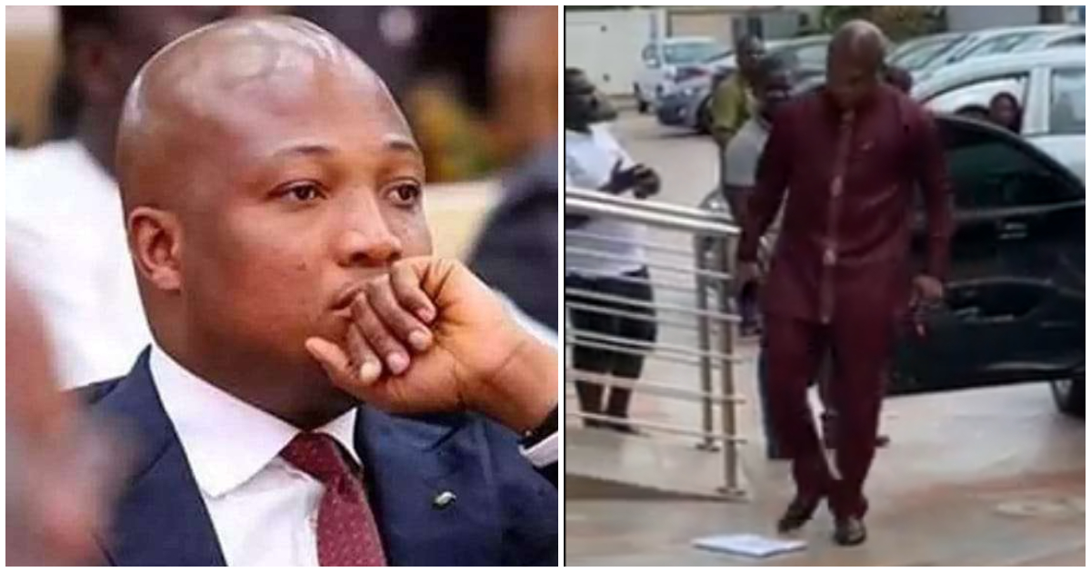 Reactions as Okudzeto Ablakwa kicks writ after being served by bailiff in viral video