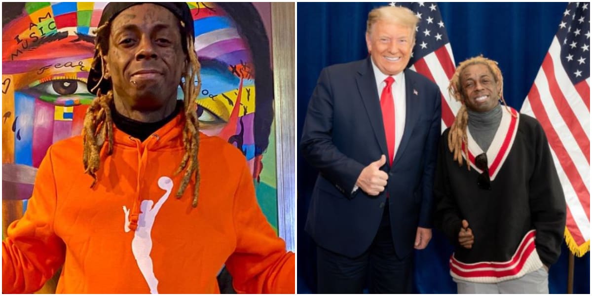 Lil Wayne and ex-president Donald Trump