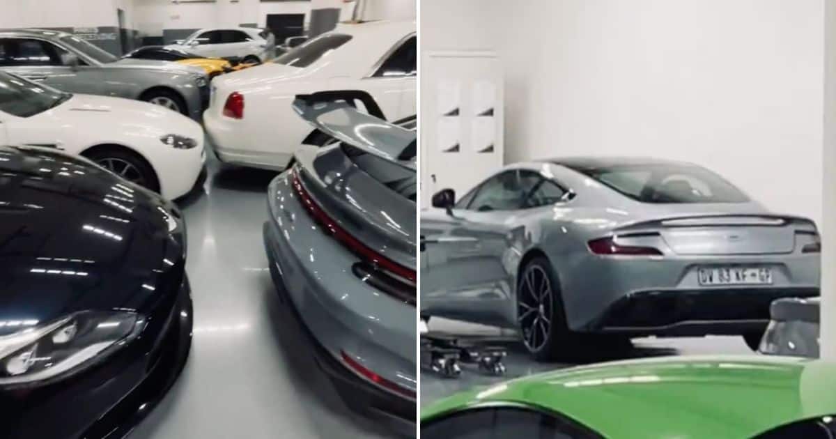 South African man showcases his luxury cars