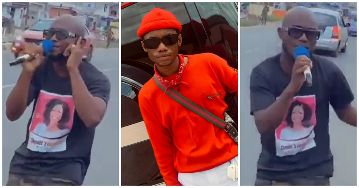King Promise, KiDi and Kuami Eugene lookalikes spotted having low-budget concert on the streets of Accra