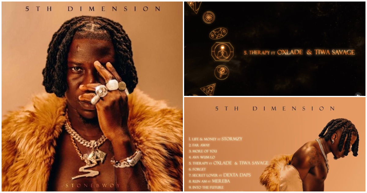 Stonebwoy drops dope album cover for 5th Dimension, releases track list