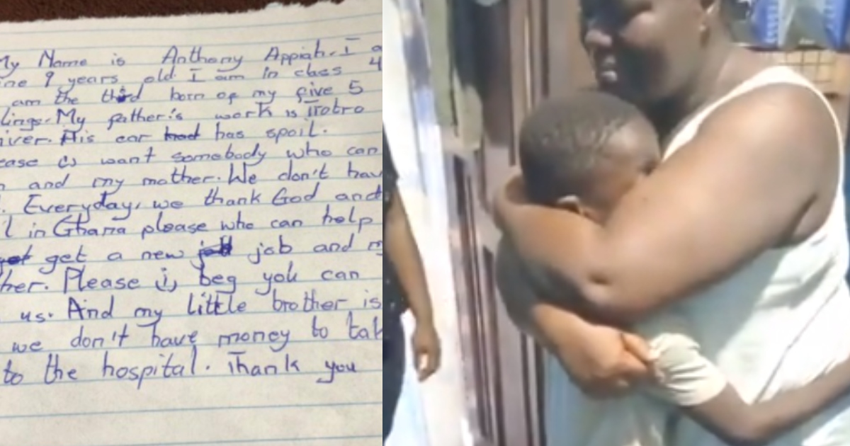 Anthony Appiah: 9-Year-Old boy ask Ghanaians to help his Mother and Father get a job in an Emotional Letter