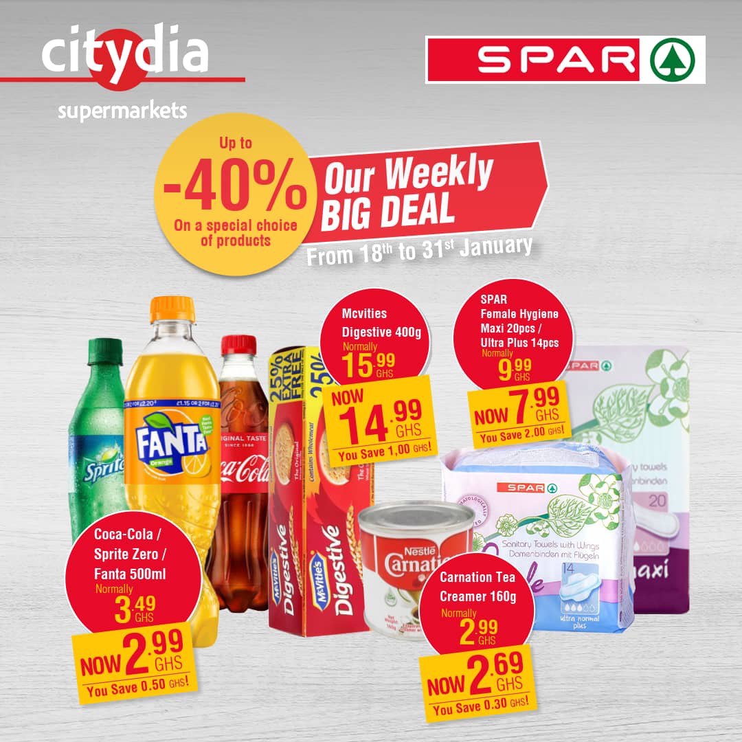 SPAR Ghana launches new SALES; a bi-Weekly Big 
Deal with discounts up to 40 percent