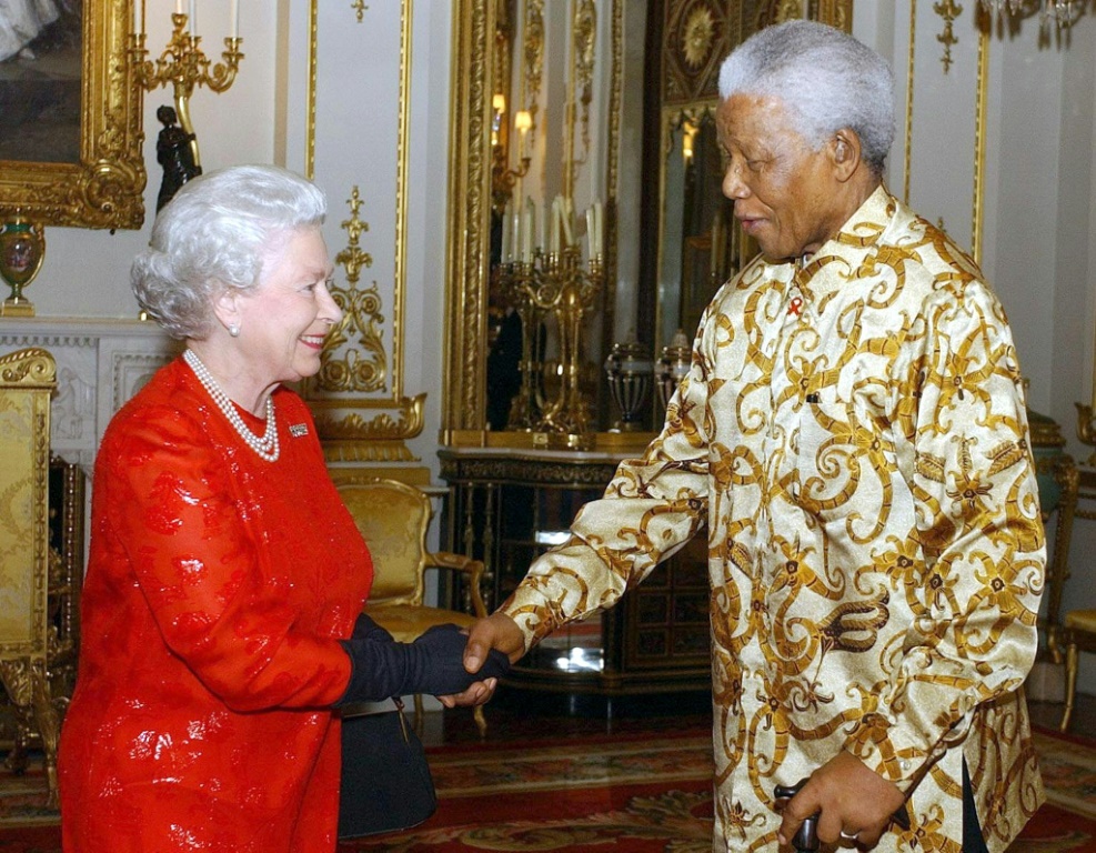 South Africa's former president and anti-apartheid hero Nelson Mandela was on first name terms with the queen
