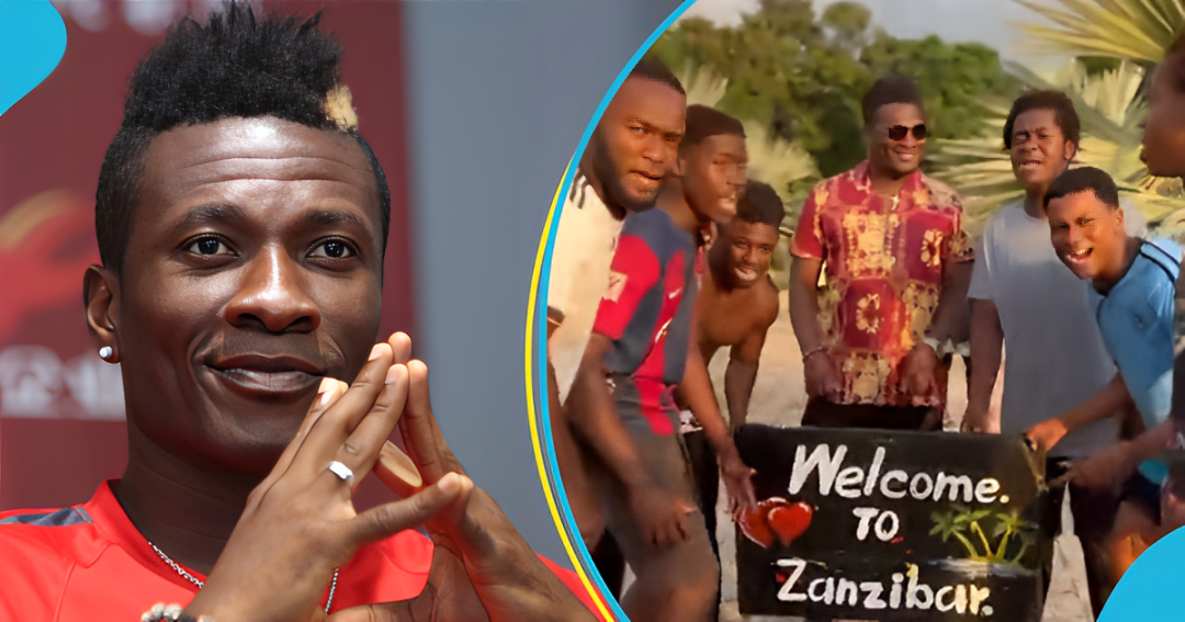 Asamoah Gyan: Former Black Stars player visits Zanzibar, vibes with Zanzibaris
