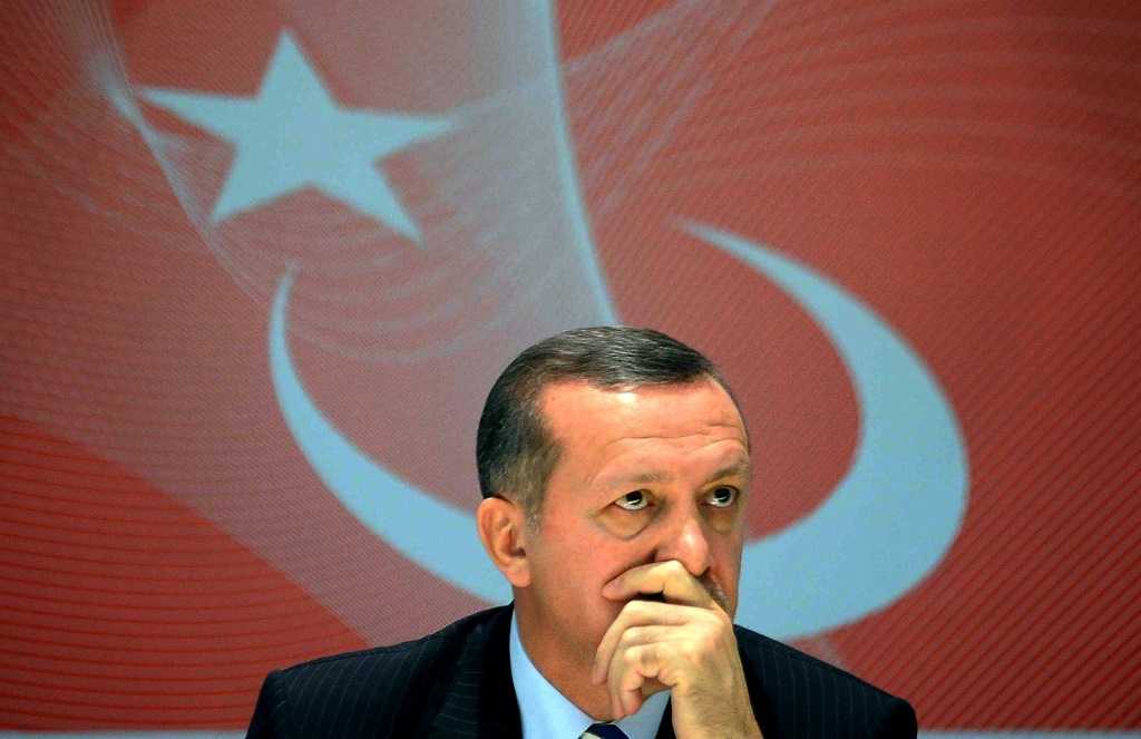 Erdogan, pictured here at a news conference to herald the new lira banknotes in 2008, spearheaded Turkey's economic transformation