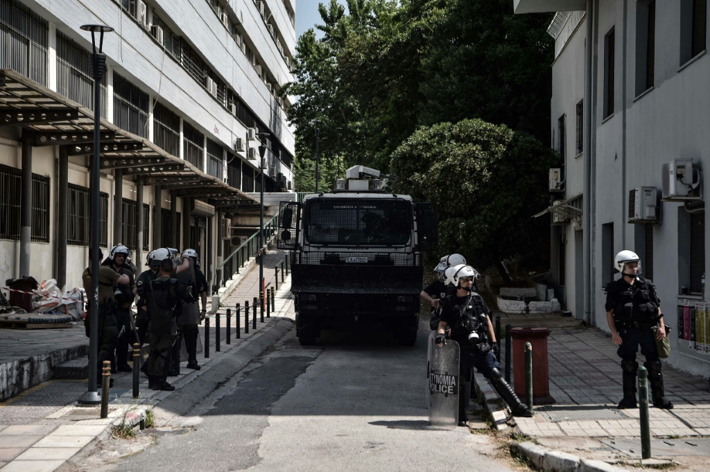 The squad of 1,000 officers deployed in September to four out of Greece's more than 20 university campuses