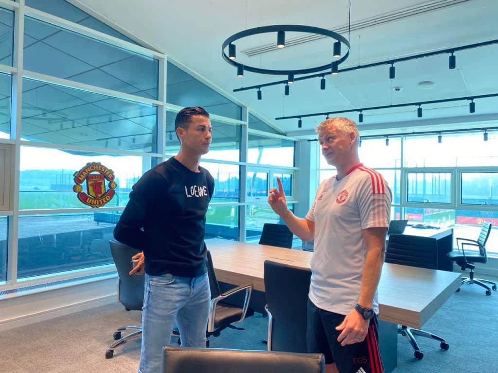 Jubilation as Cristiano Ronaldo was spotted at Man United training complex ahead of Newcastle game