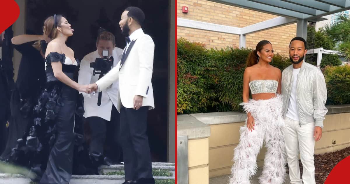John Legend Wife Chrissy Teigen Renew Their Wedding Vows Lavishly In Italy Yen Gh