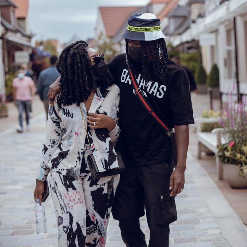 Stonebwoy and wife, Dr Louisa
