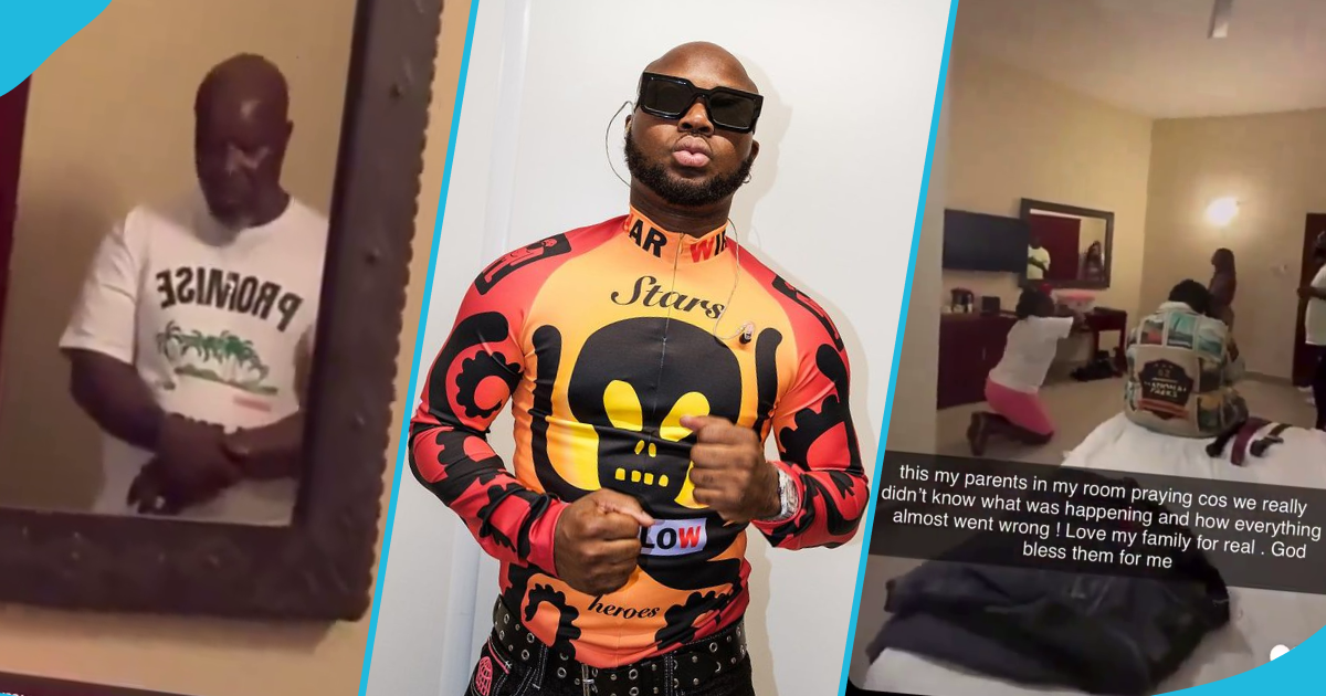 King Promise's parents pray hard for him as his Promiseland concert began to flop, video goes viral