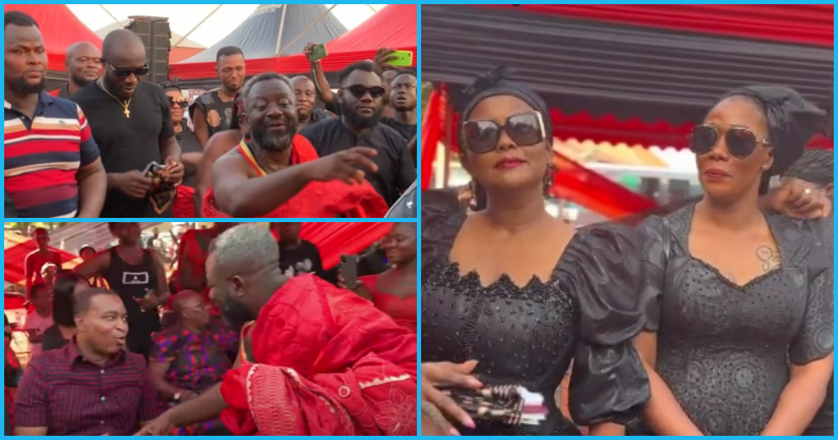Big Kumawood reunion as McBrown, Likee, Lil Win, Akrobeto, other stars storm the funeral of Miracle Films' mum