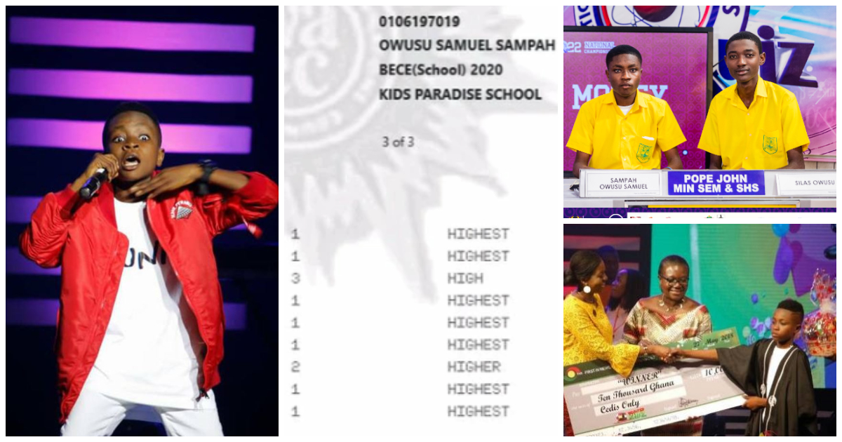 2018 Talented Kidz winner who got 7-ones in BECE represents PJ at NSMQ 2022