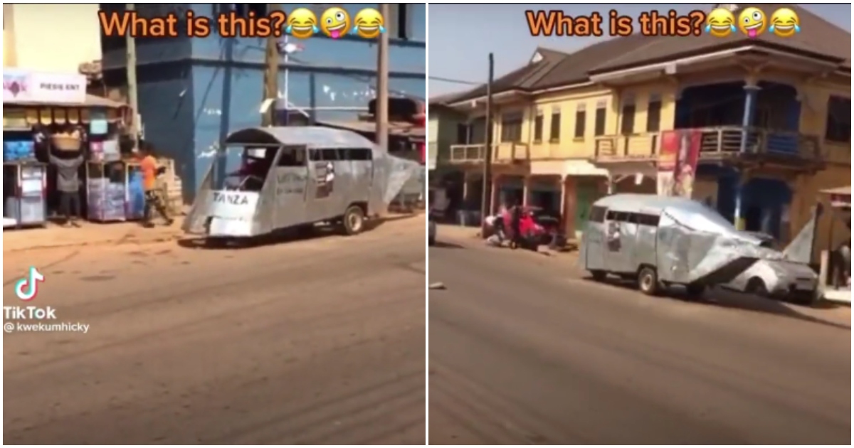 Man in Eastern Region spotted cruising in self-made helicopter car in viral video