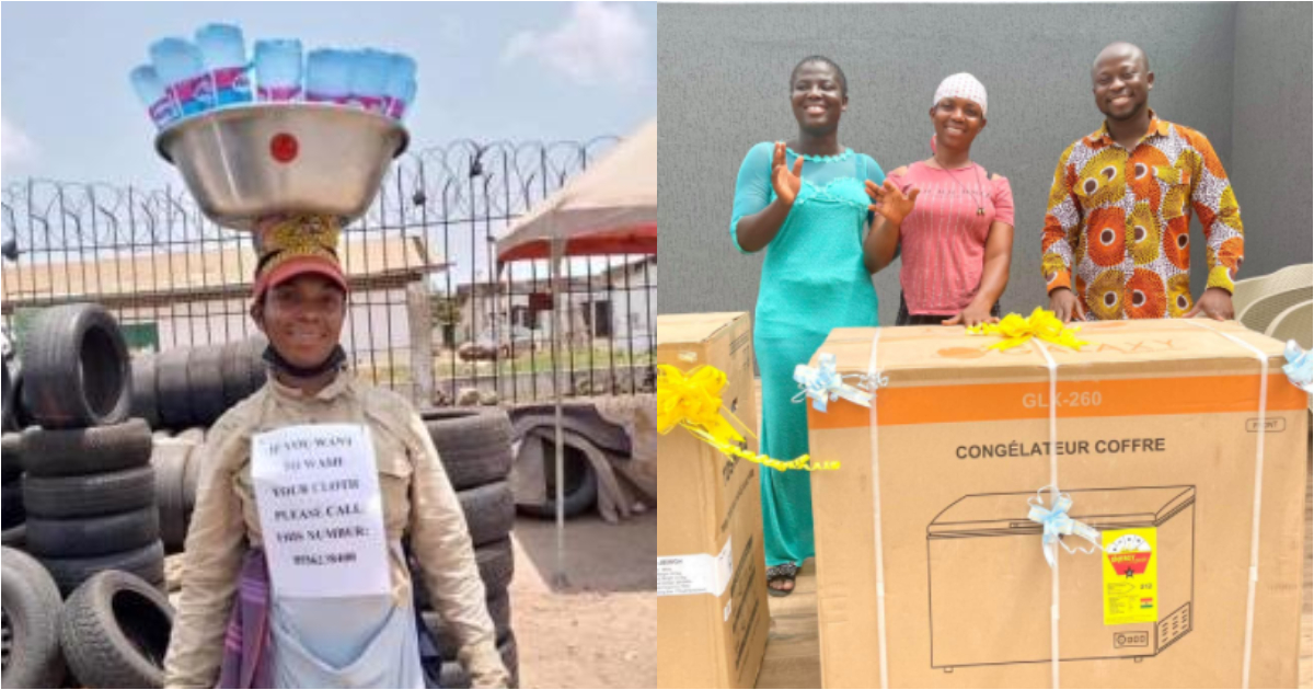 Kind heart: Businessman buys freezer & washing machine for pure water seller who went viral online