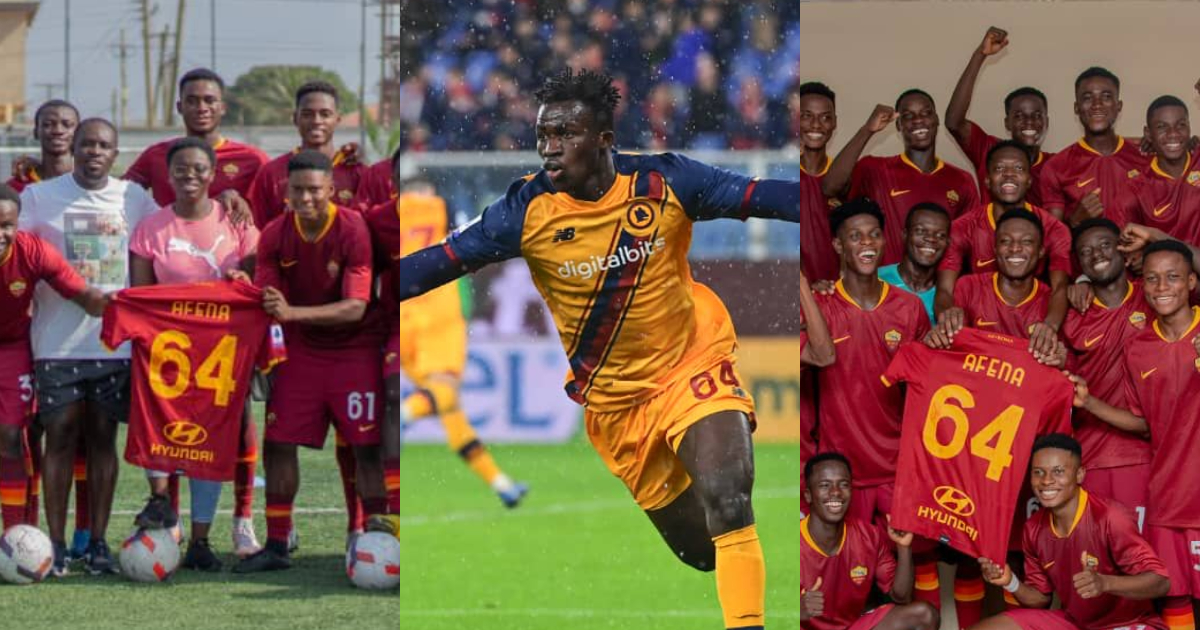 Felix Afena-Gyan's last team in Ghana receives "goodies" from AS Roma