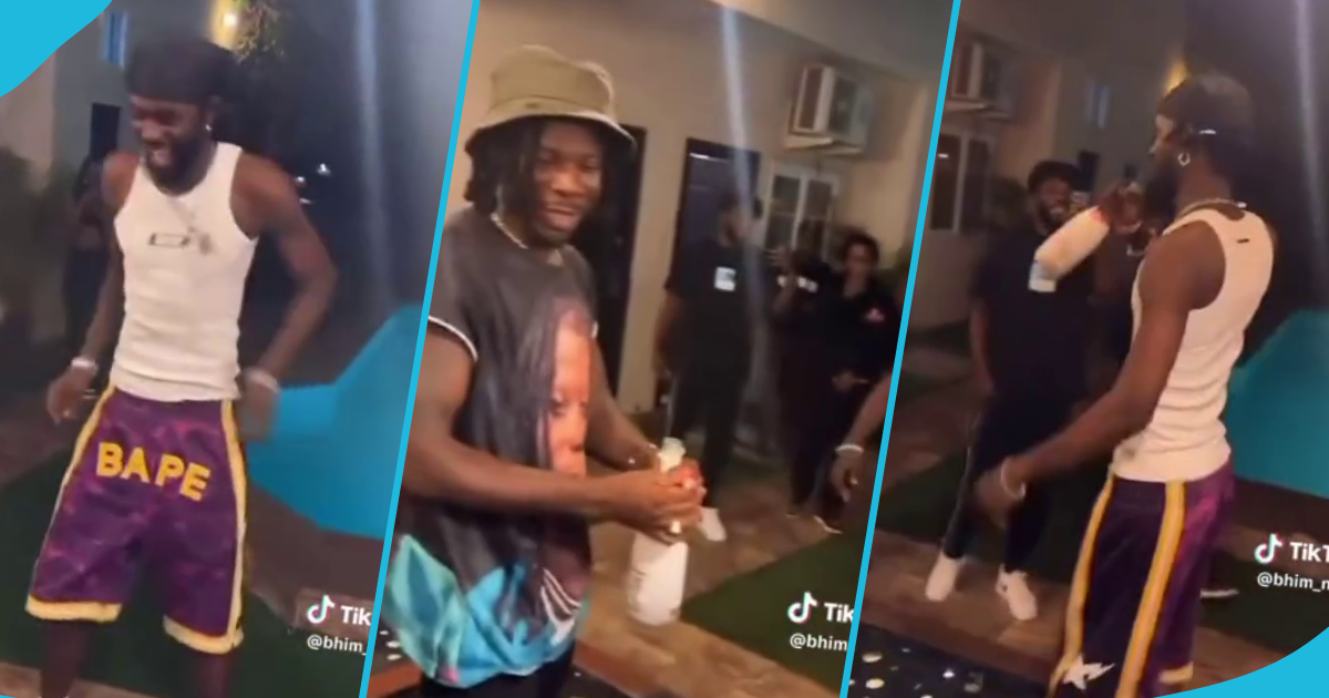 Stonebwoy surprises Black Sherif at his residence on his 22nd birthday, many gush over their bromance