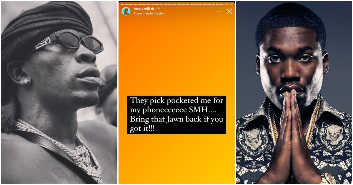 Meek Mill's Phone Gets Stolen: Shatta Wale Begs The Streets To Return Rapper's Phone
