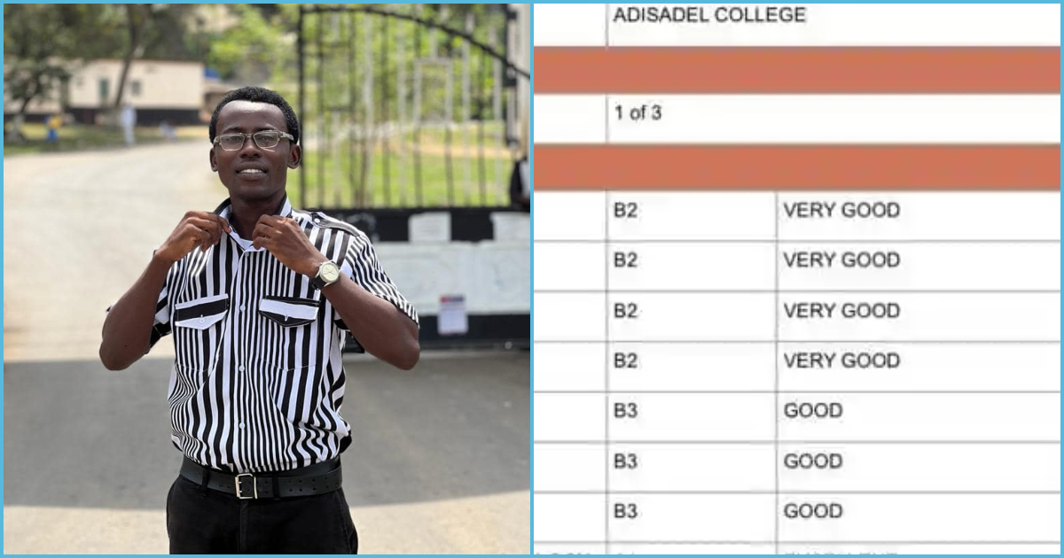 WASSCE: 32-year-old man who waited 17 years to attend Adisco bags aggregate 13, photo of result slip trends
