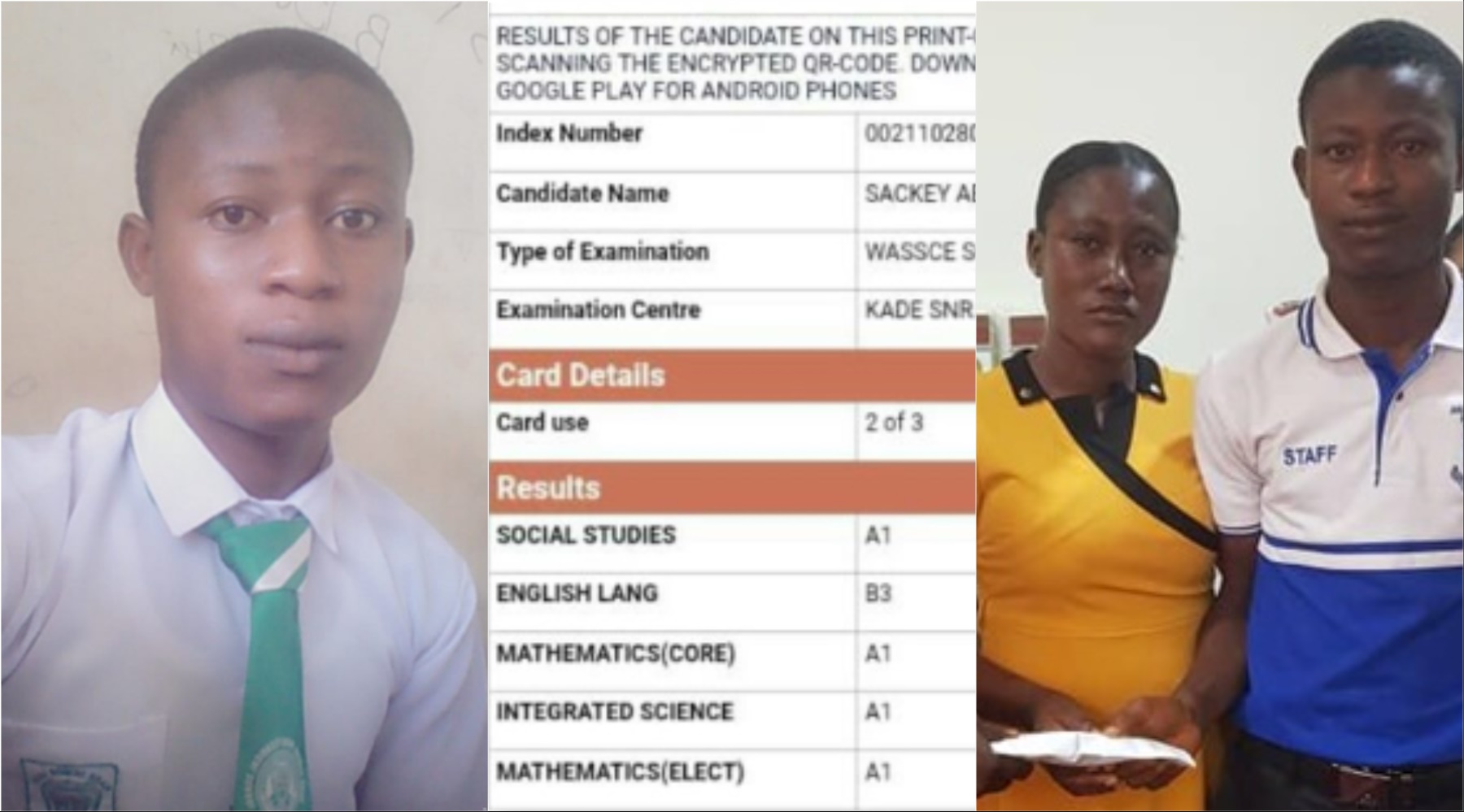 Brilliant SHS graduate with 7As 'begs' Ghanaians for support to pay university fees