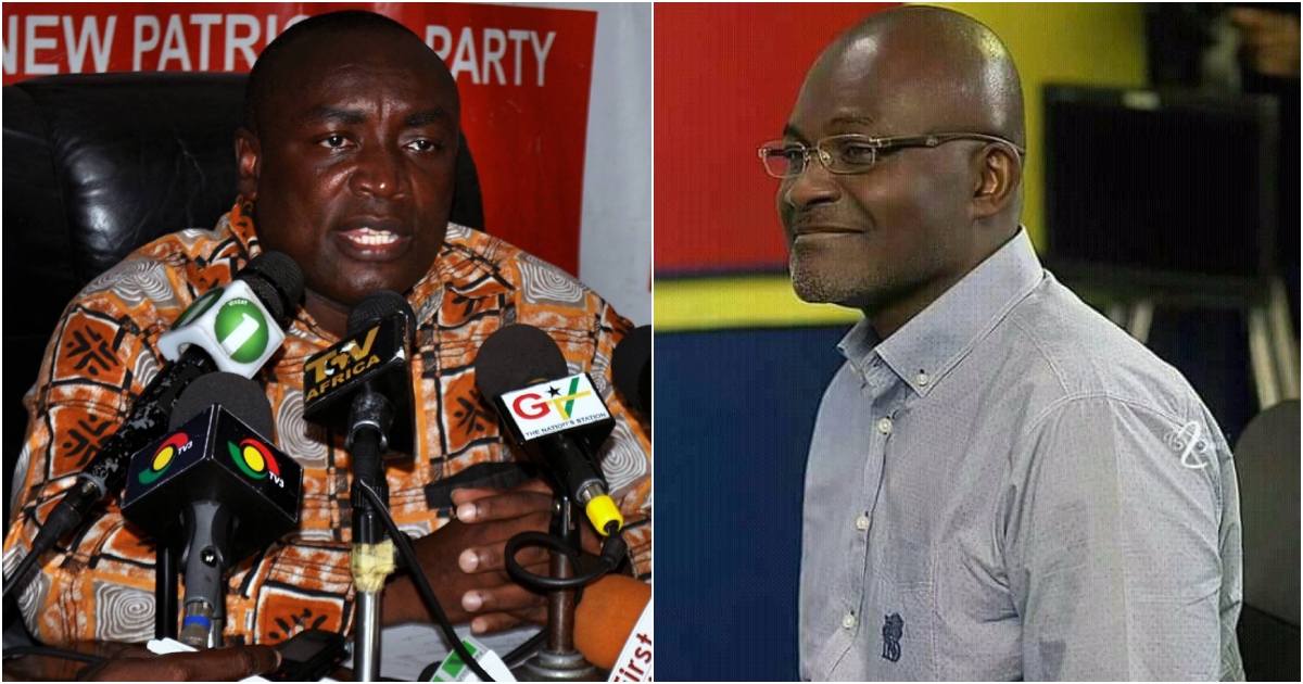 Kwabena Agyepong has said it is not true that Ken Agyapong donated $3 million to the NPP.