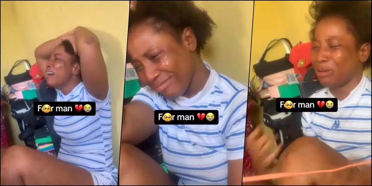 Lady breaks down as boyfriend breaks up with her after taking over GH¢2K from her