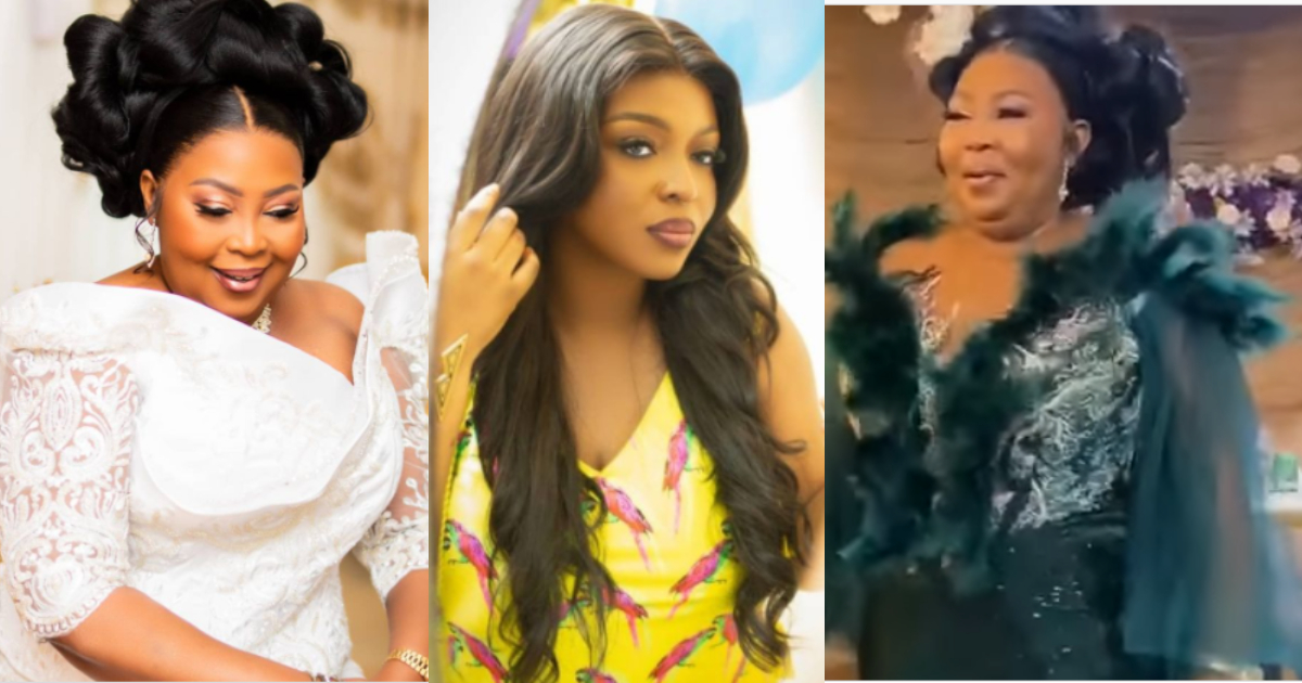 Yvonne Okoro’s mother steps on dance floor at her plush 60th birthday party in new video looking 30