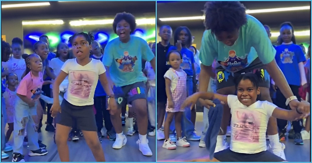 Agradaa's daughter exhibits nice dance moves, impresses Afronita in latest video