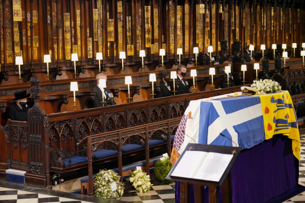 Queen Elizabeth II cut a solitary figure at the funeral of her husband, held during the coronavirus restrictions