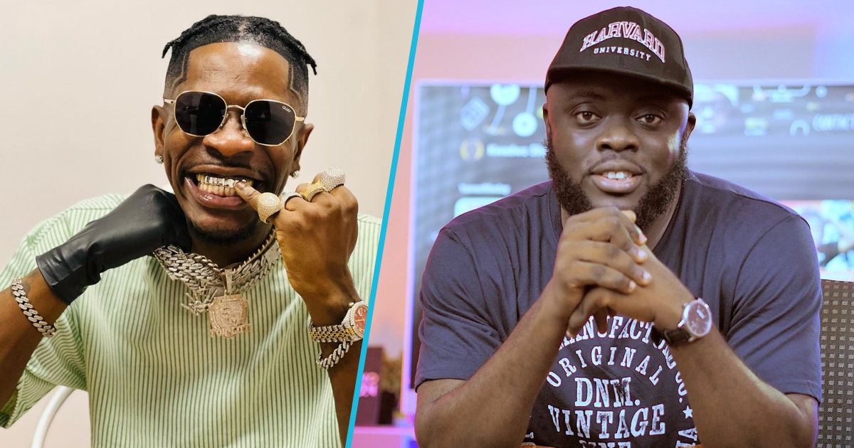 Shatta Wale snubs Kwadwo Sheldon upon arrival in London over unsettled beef, video causes a stir
