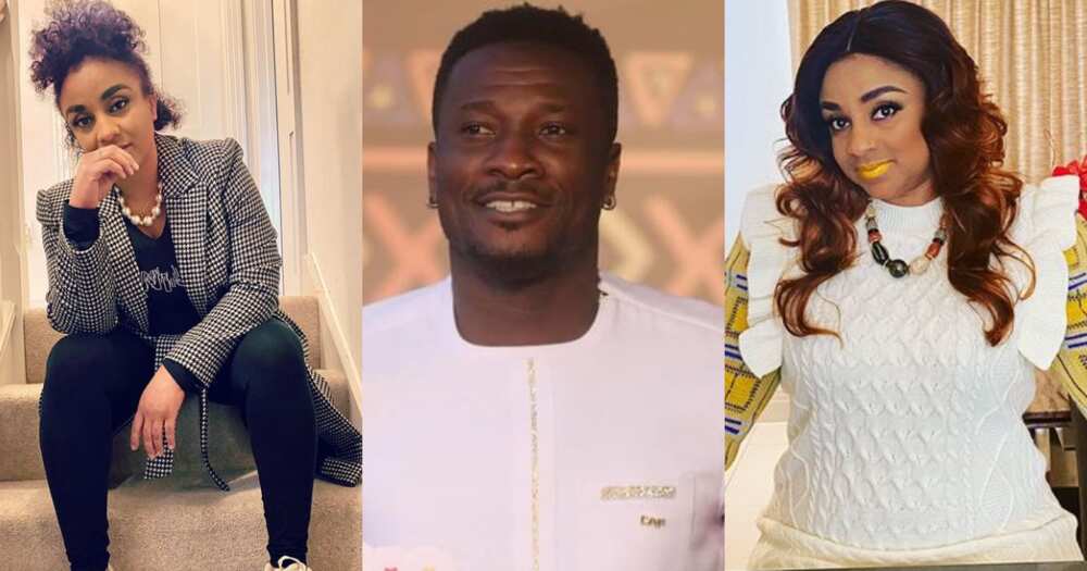 Asamoah Gyan: Footballer’s wife Gifty Replies fan who Called her Mrs. Gyan; says “Wo de asem beba”