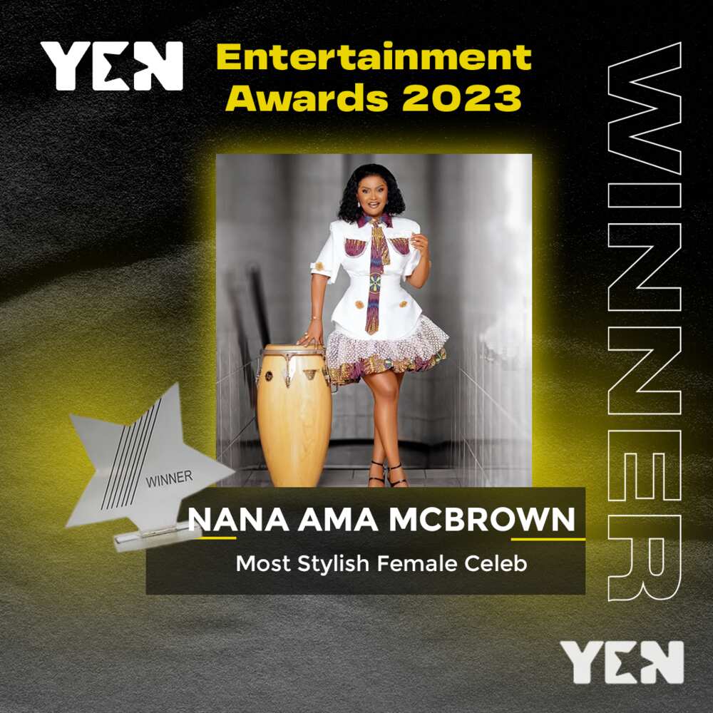 Nana Ama McBrown wins at YEN Awards